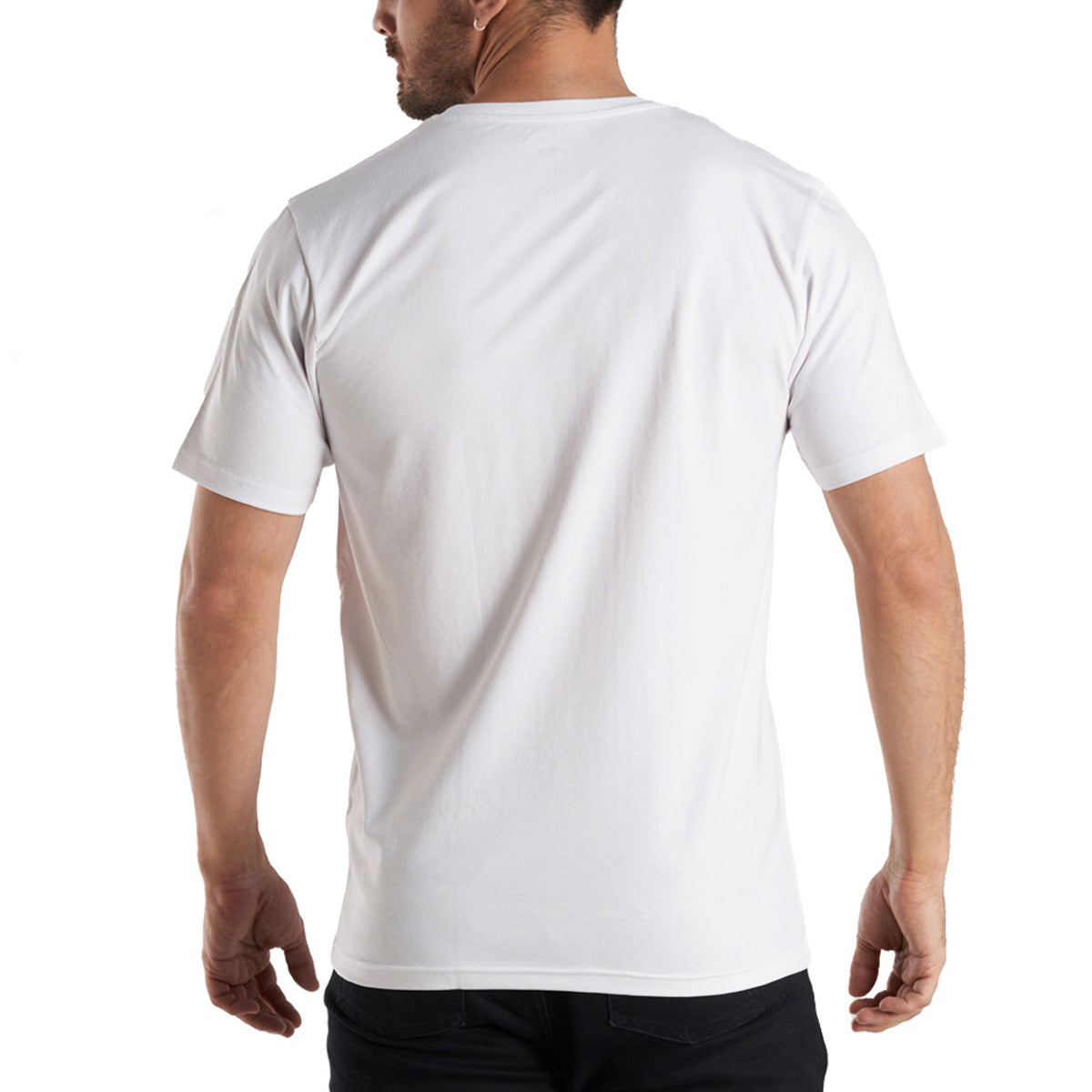Camisetas Blancas Manga Corta Algodón Pack 2