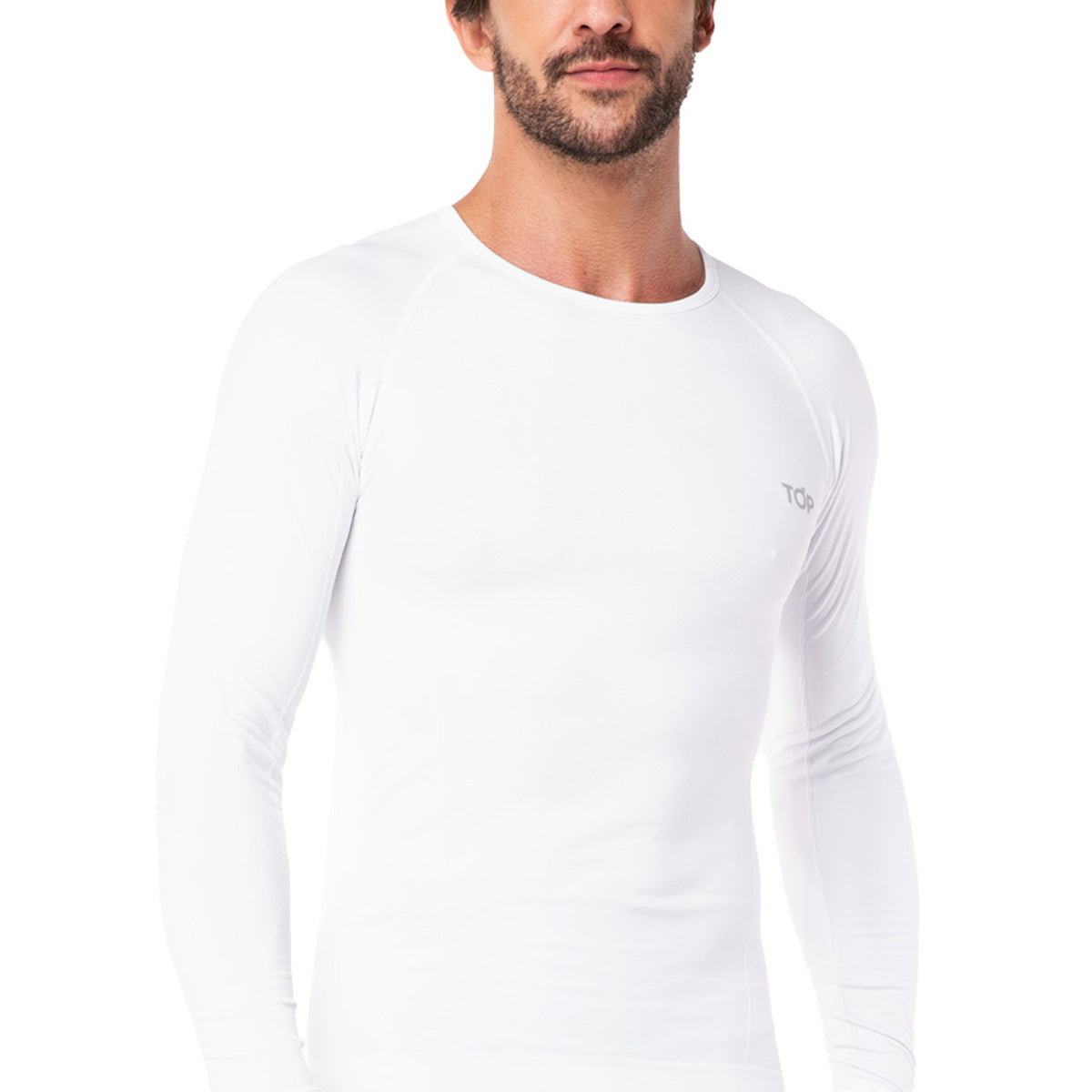 Camiseta Deportiva Primera Capa Microfibra Blanca