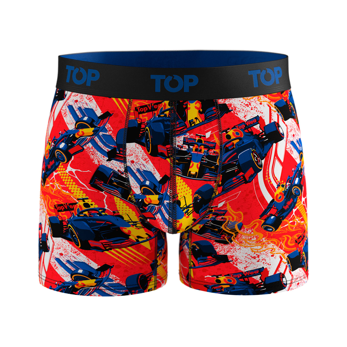 Bóxer Medio Algodón Pack 3 Motores C4