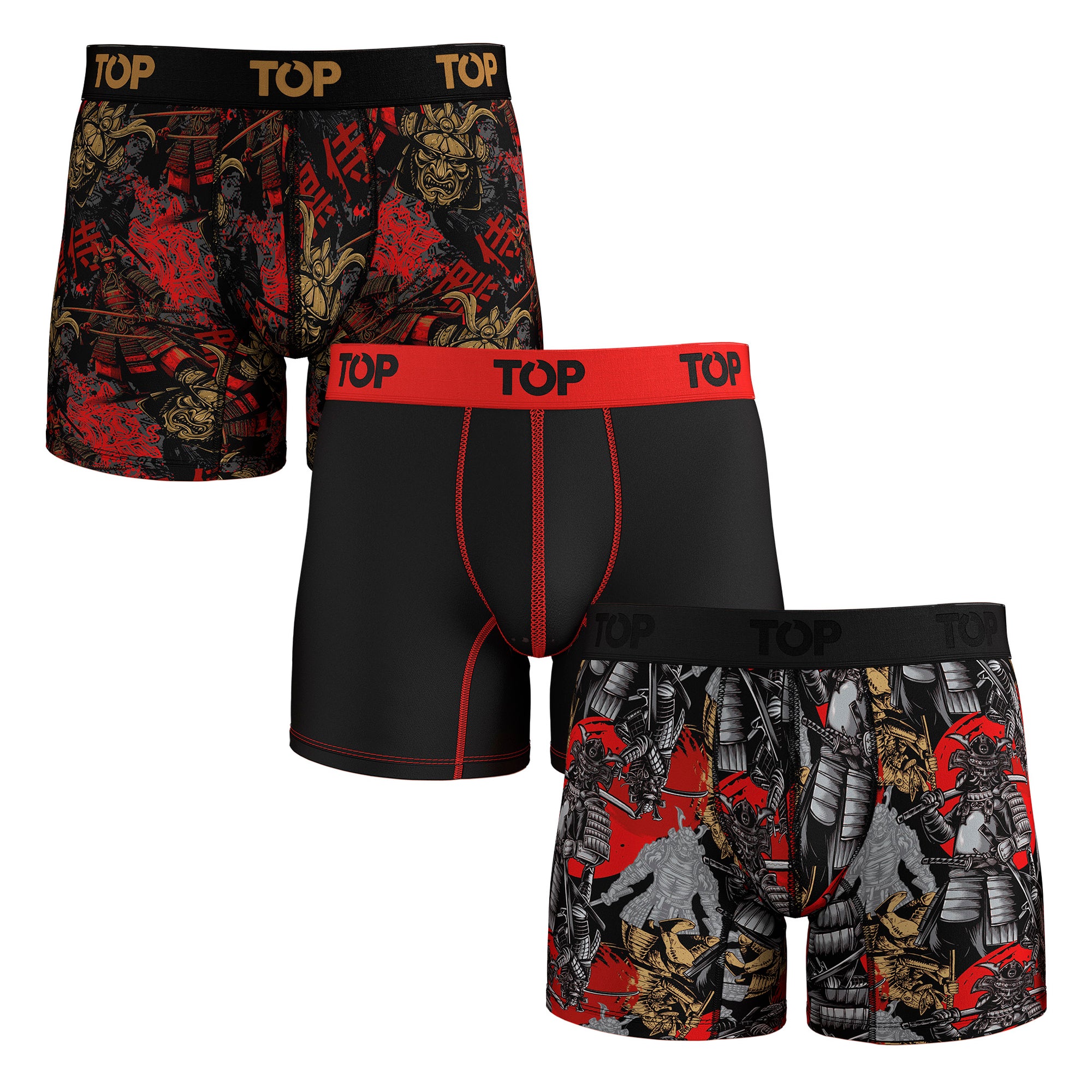 Bóxer Medio Algodón Pack 3 Guerreros - Samurai C2