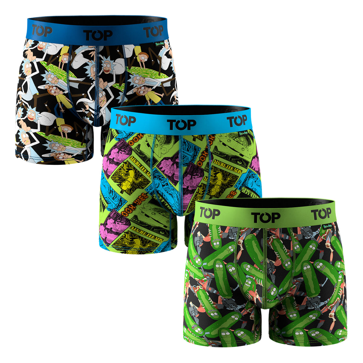 Bóxer Medio Algodón Pack 3 Rick and Morty C5