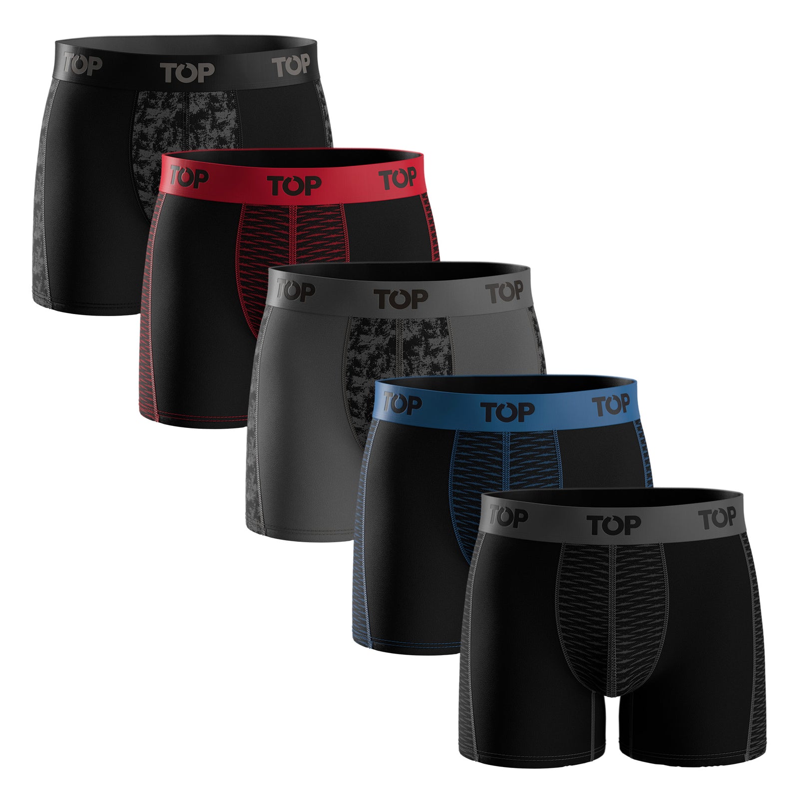 Bóxer Medio Microfibra Pack 5 C1