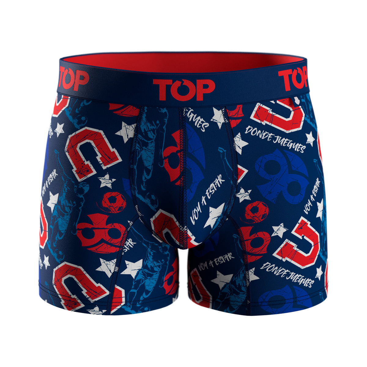 Bóxer Medio Microfibra Universidad de Chile Pack 3 C3