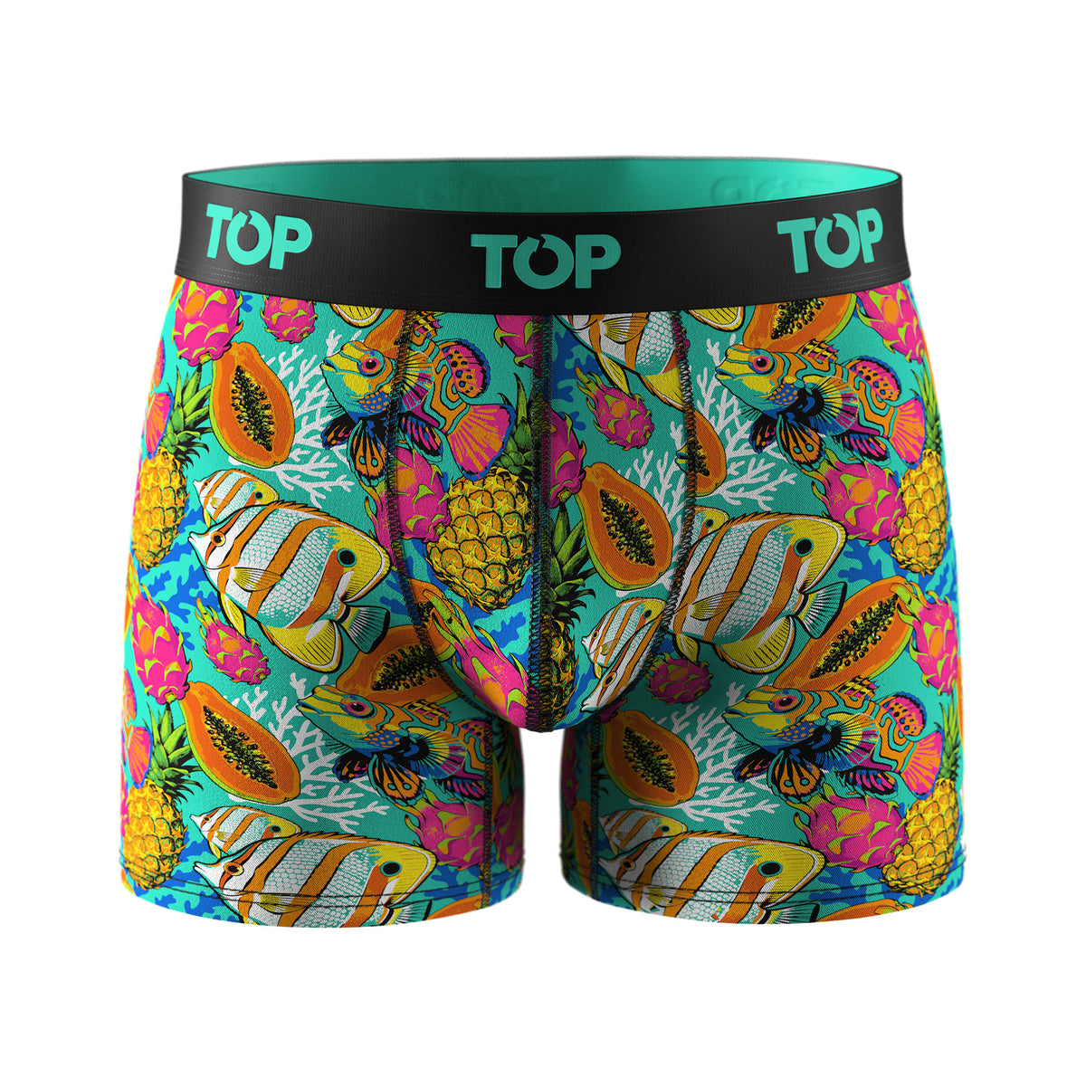 Bóxer Medio Hombre Algodón Pack 3 Tropical C1