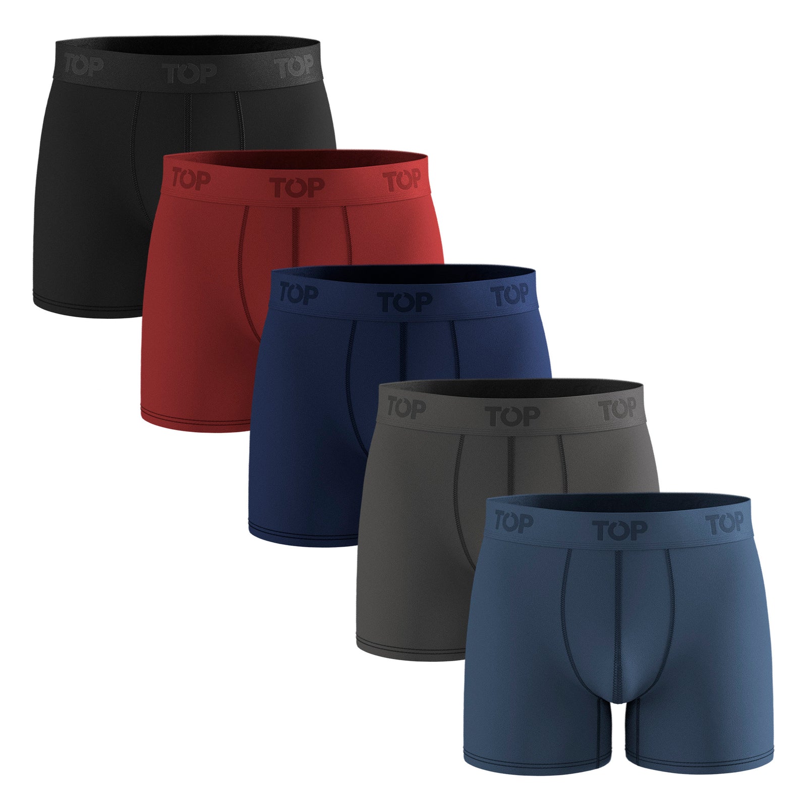 Bóxer Medio Algodón Pack 5 C12