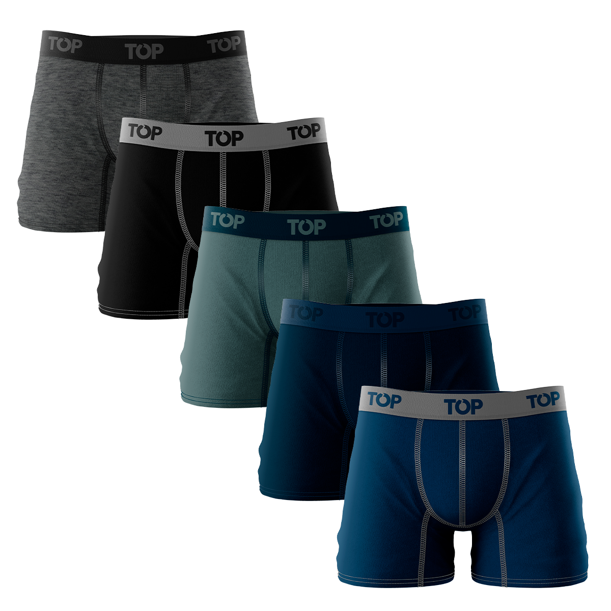 Bóxer Medio Algodón Pack 5 Guerreros - Gladiadores C1