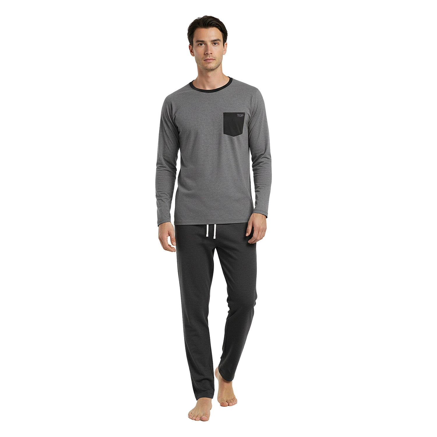 Pijama Hombre Invierno Algodón C1