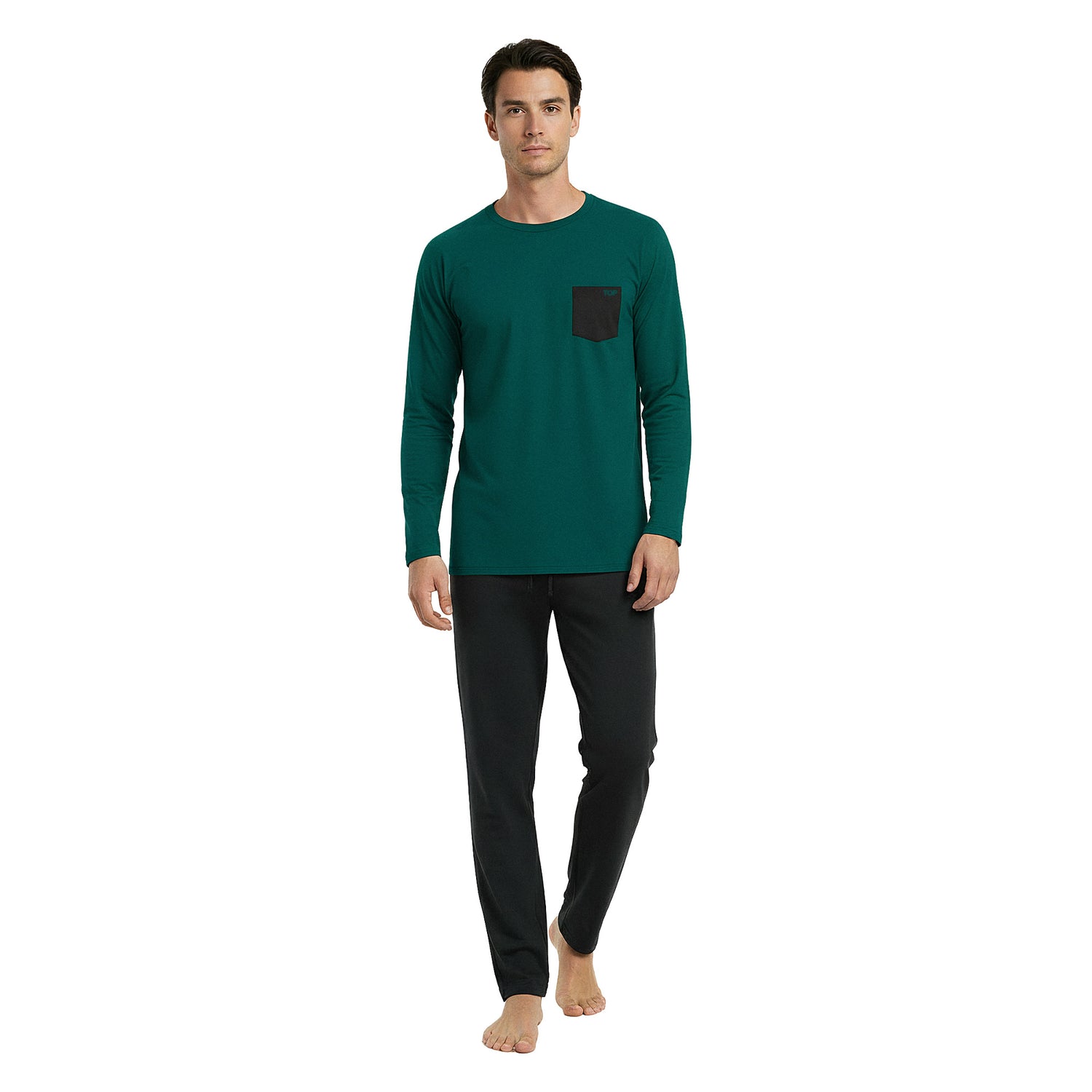 Pijama Hombre Invierno Algodón C2