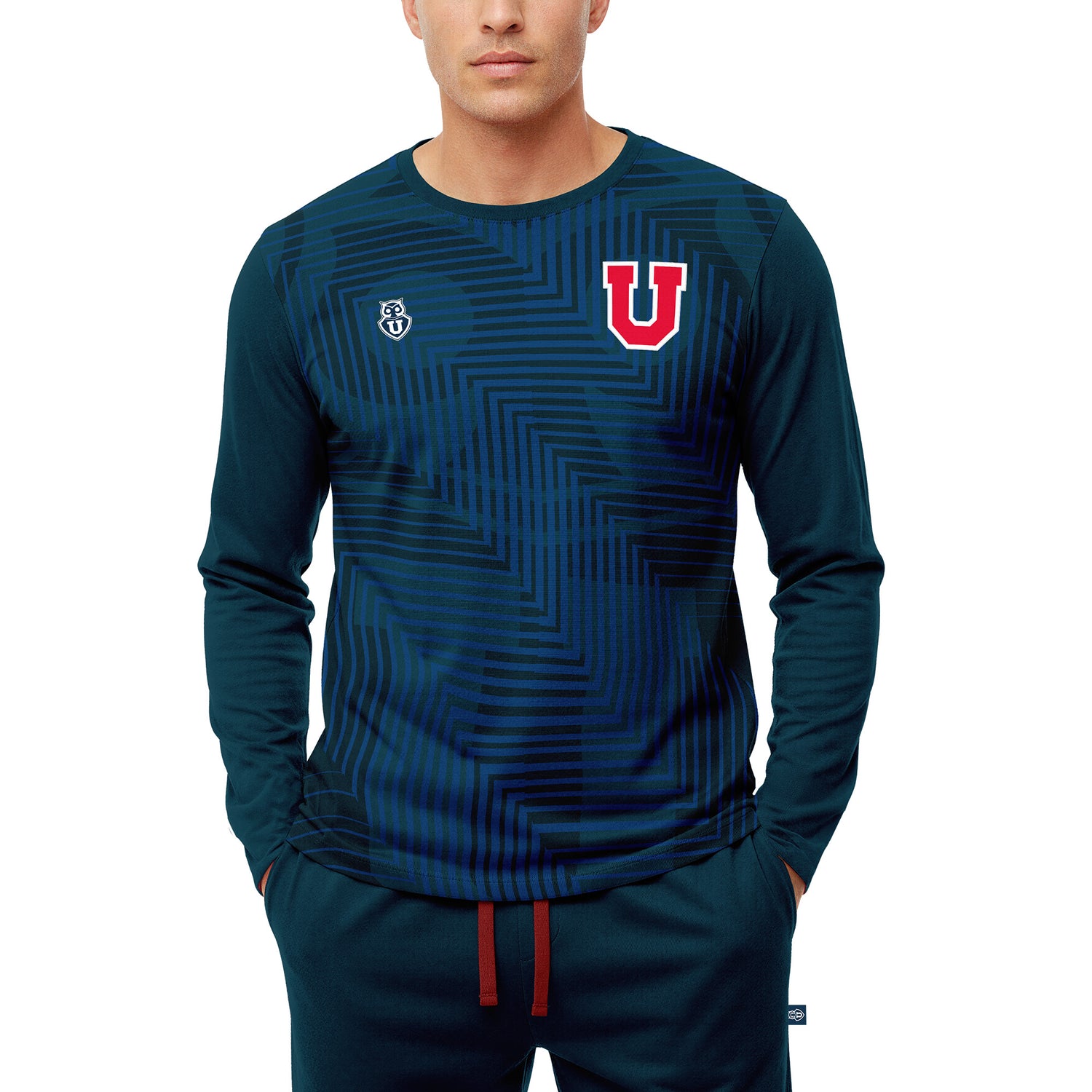 Pijama Hombre Invierno Algodón Universidad de Chile C1