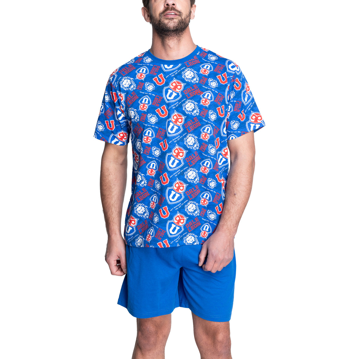 Pijama Algodón Hombre Verano Universidad de Chile C1