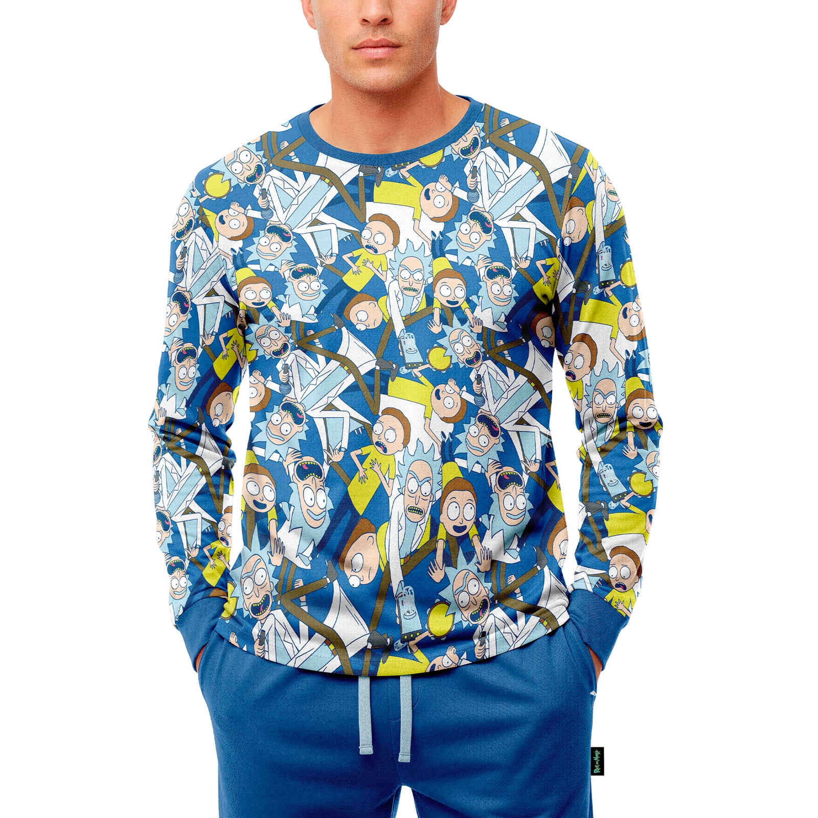 Pijama Hombre Invierno Algodón Rick and Morty C1