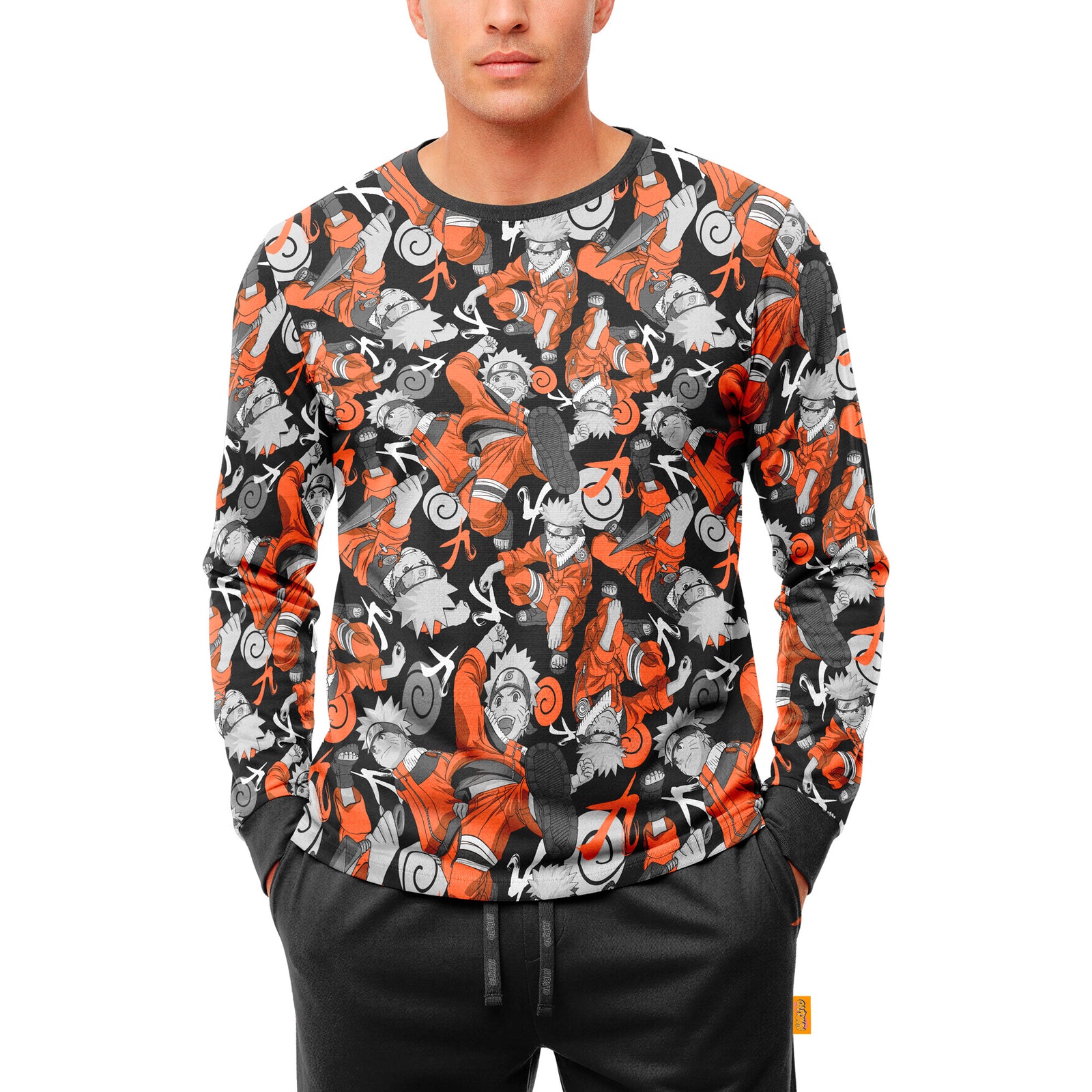 Pijama Hombre Invierno Algodón Naruto C1