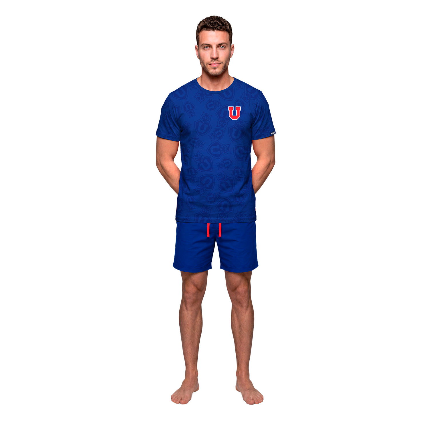 Pijama Hombre Algodón Verano Universidad de Chile C2