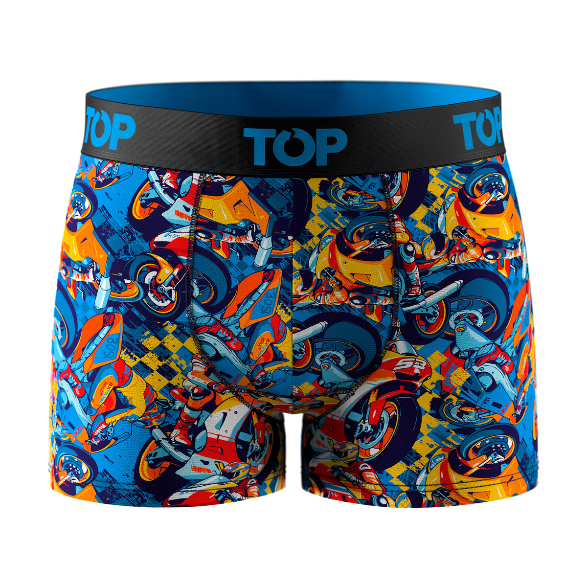 Bóxer Medio Niño Algodón Pack 4 Motores C2