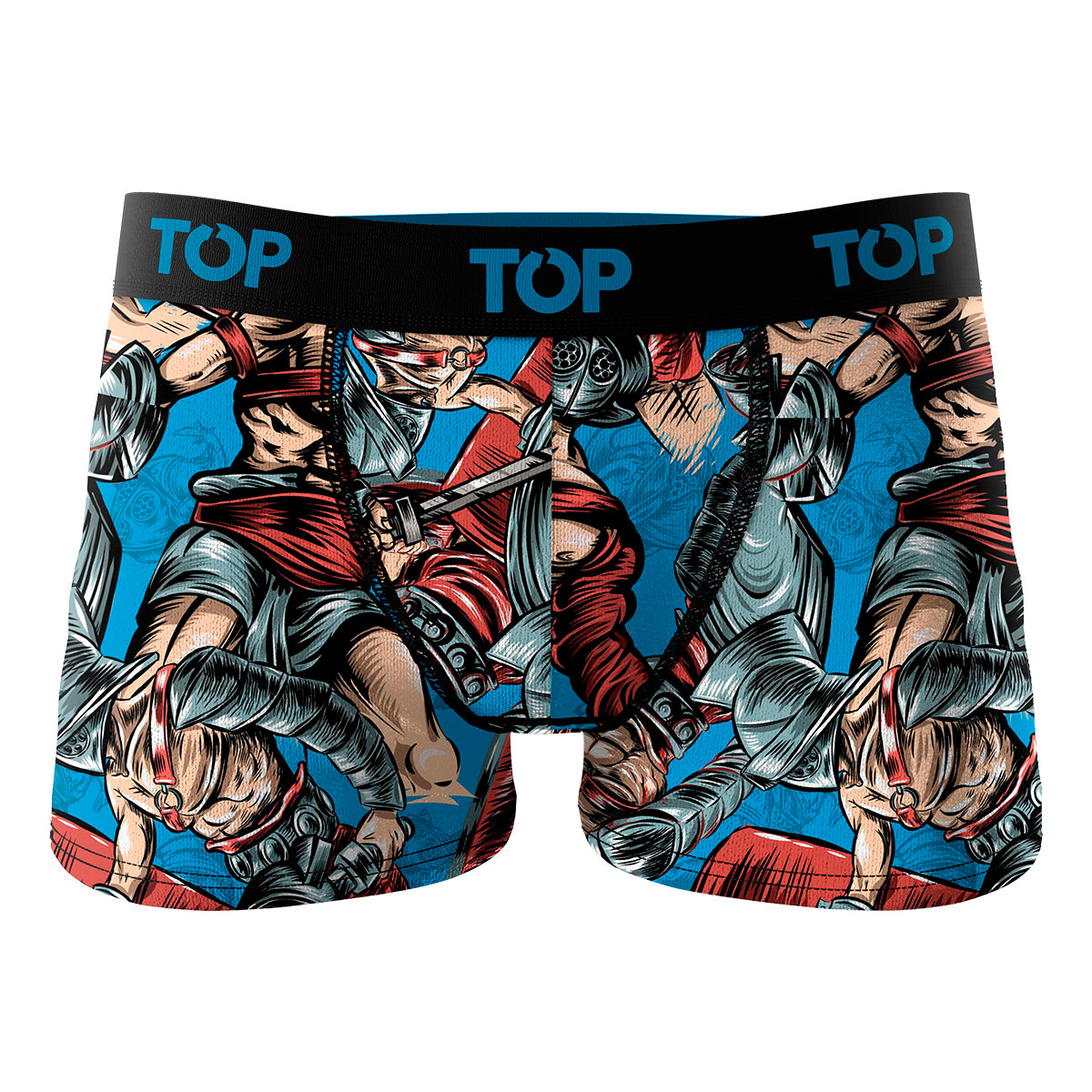 Bóxer Medio Niño Algodón Pack 4 Guerreros - Gladiadores C4