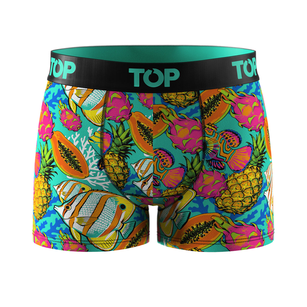 Bóxer Medio Niño Algodón Pack 3 Tropical C1