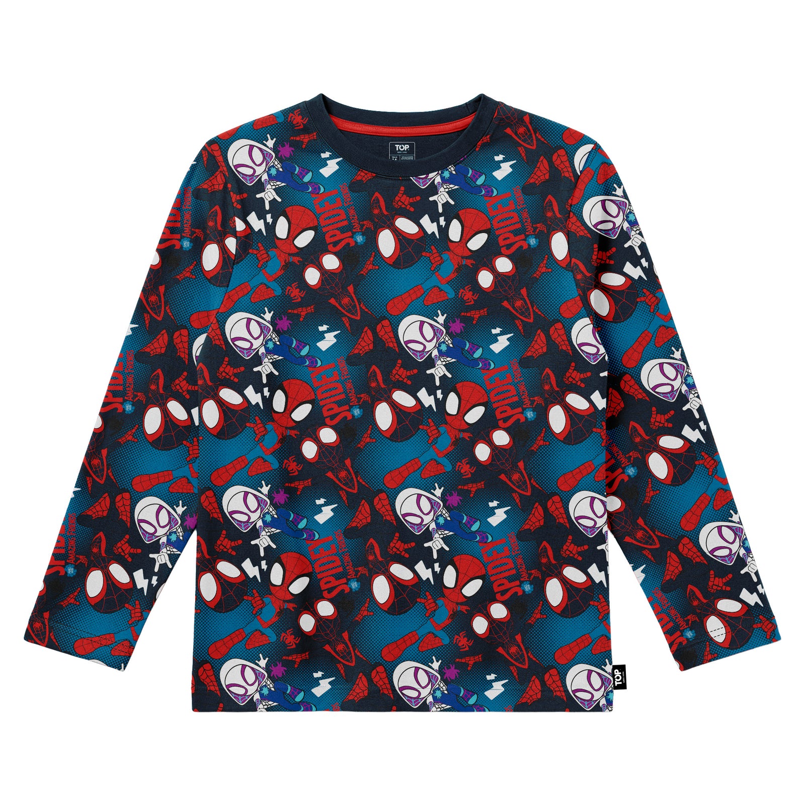 Pijama Largo Invierno Niño Algodón Marvel C1