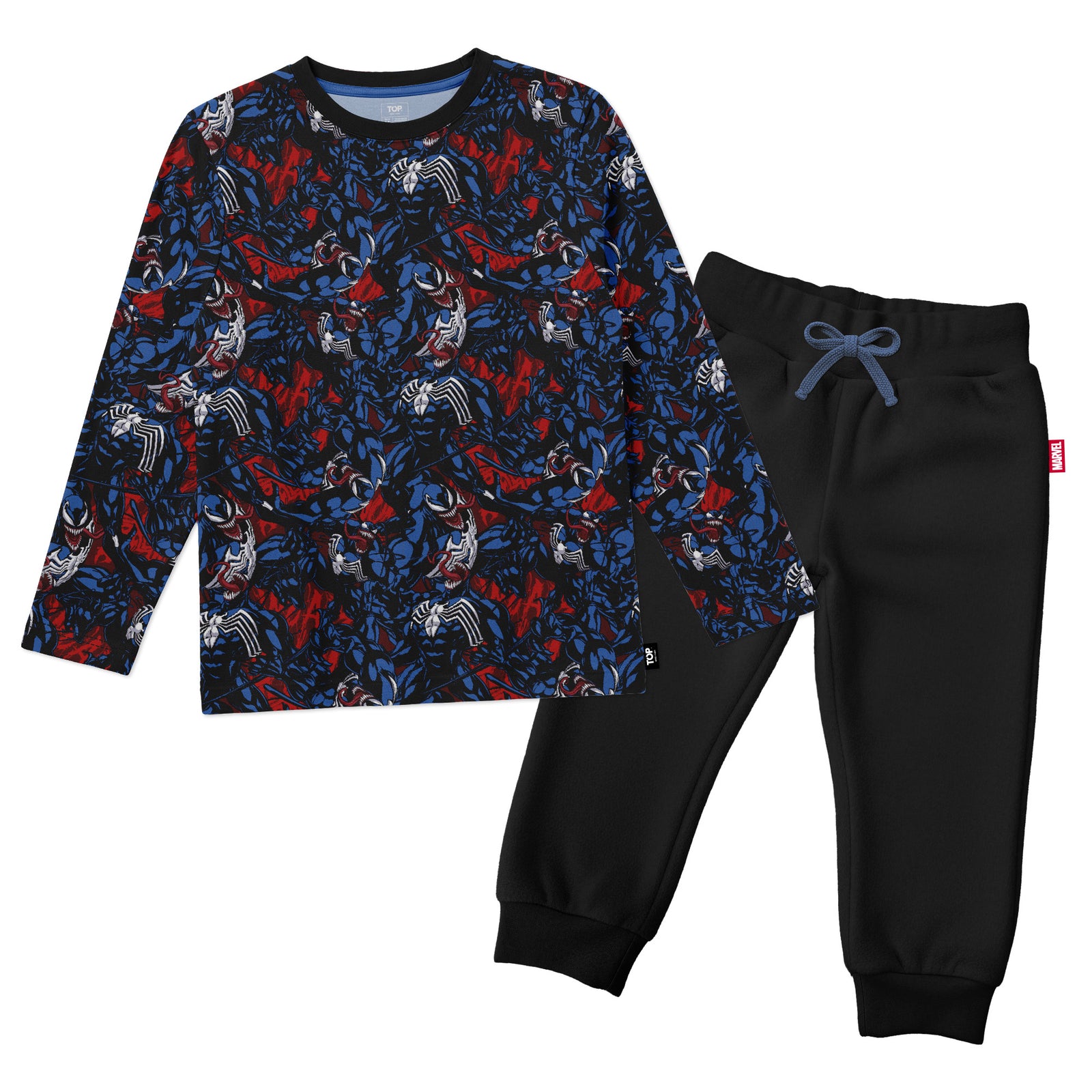 Pijama Largo Invierno Niño Algodón Marvel C3