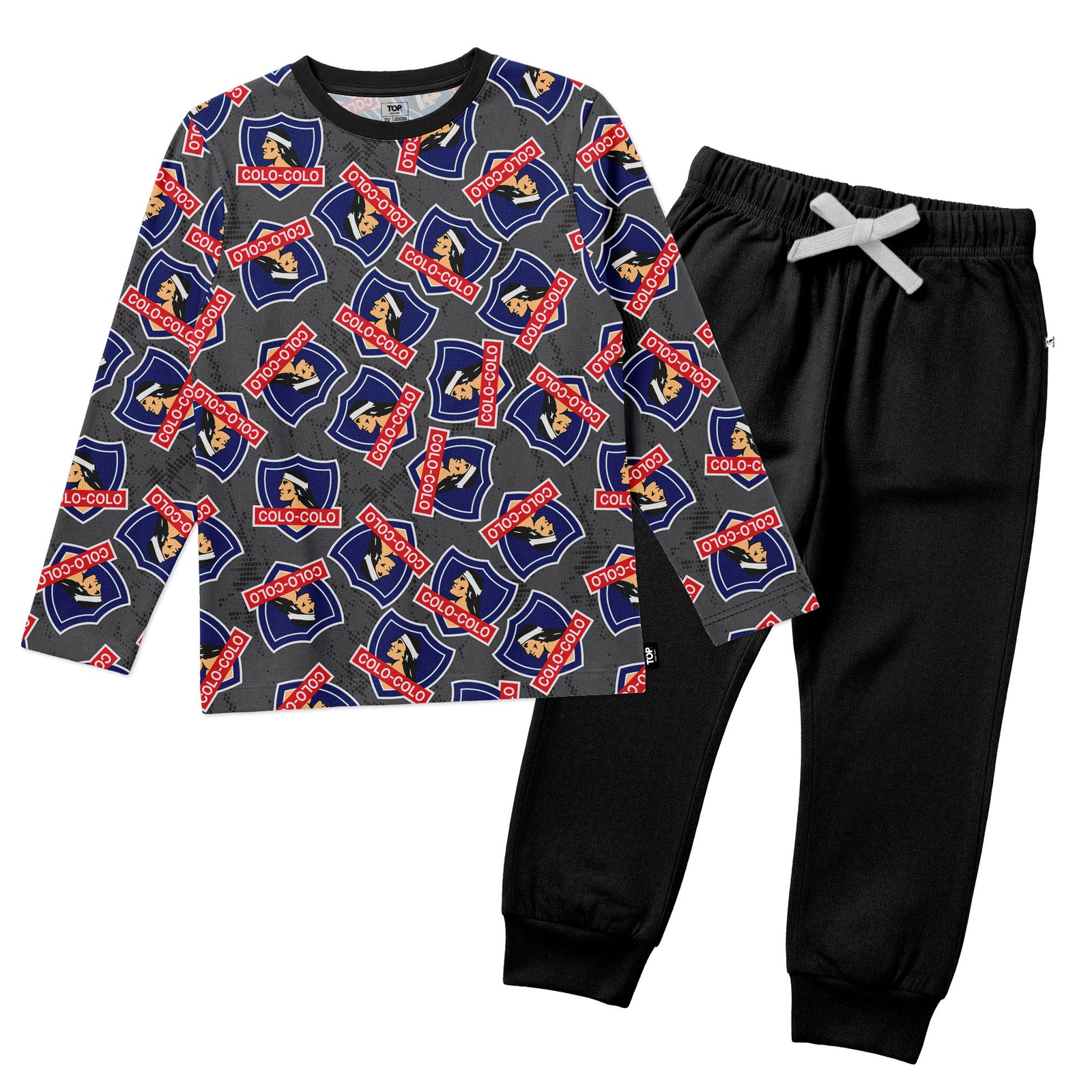 Pijama De Algodón Niño Invierno Colo Colo C2