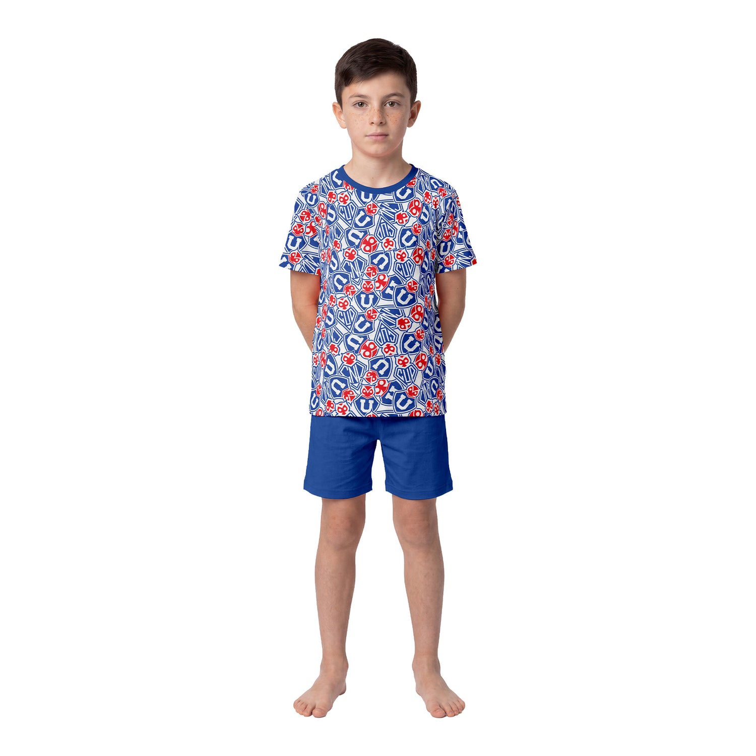 Pijama Niño Algodón Verano Universidad de Chile C1