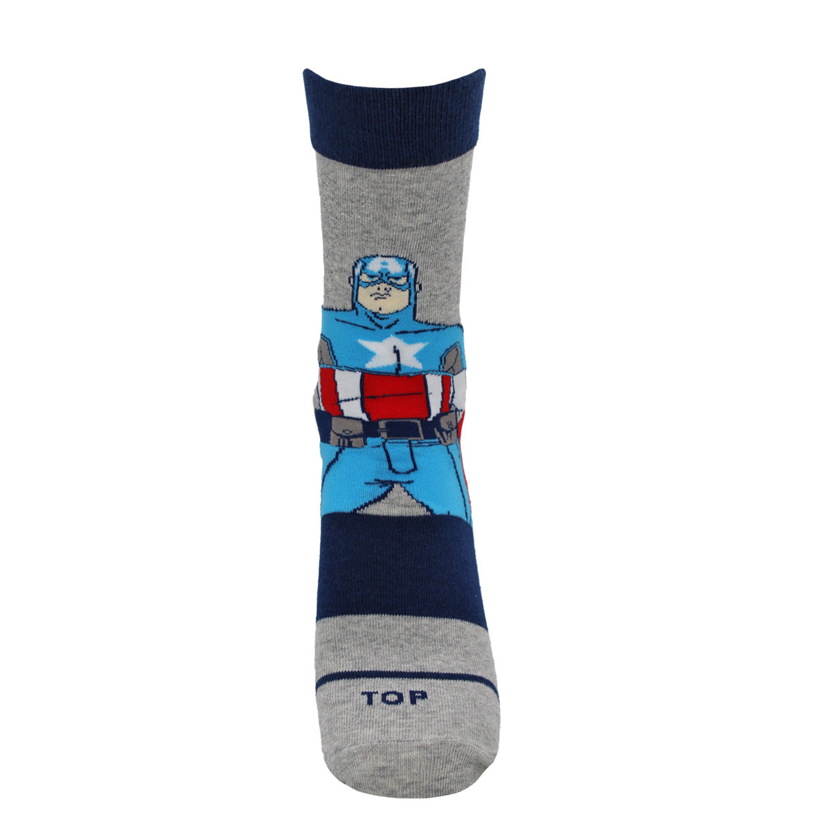 Calcetines Largos Niño Algodón Marvel Capitán América Pack 2 C3