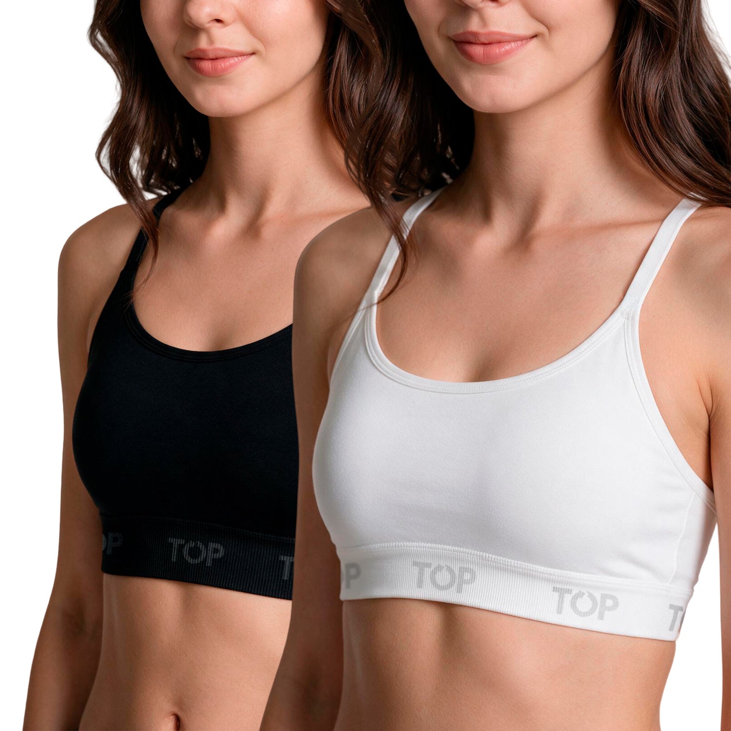 Peto Mujer Pack 2 Microfibra Pretina Ancha C2