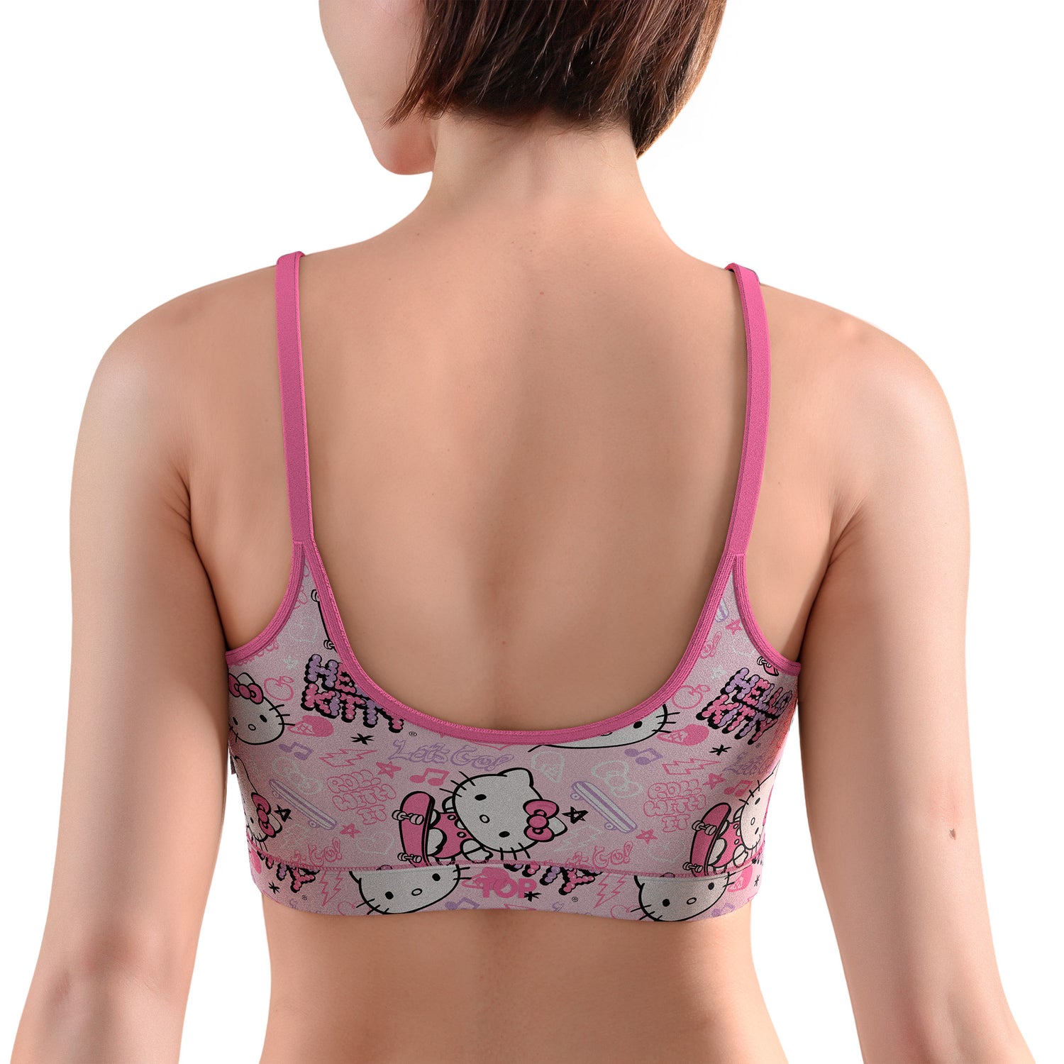 Peto Mujer Algodón Con Pads Removibles Hello Kitty C2