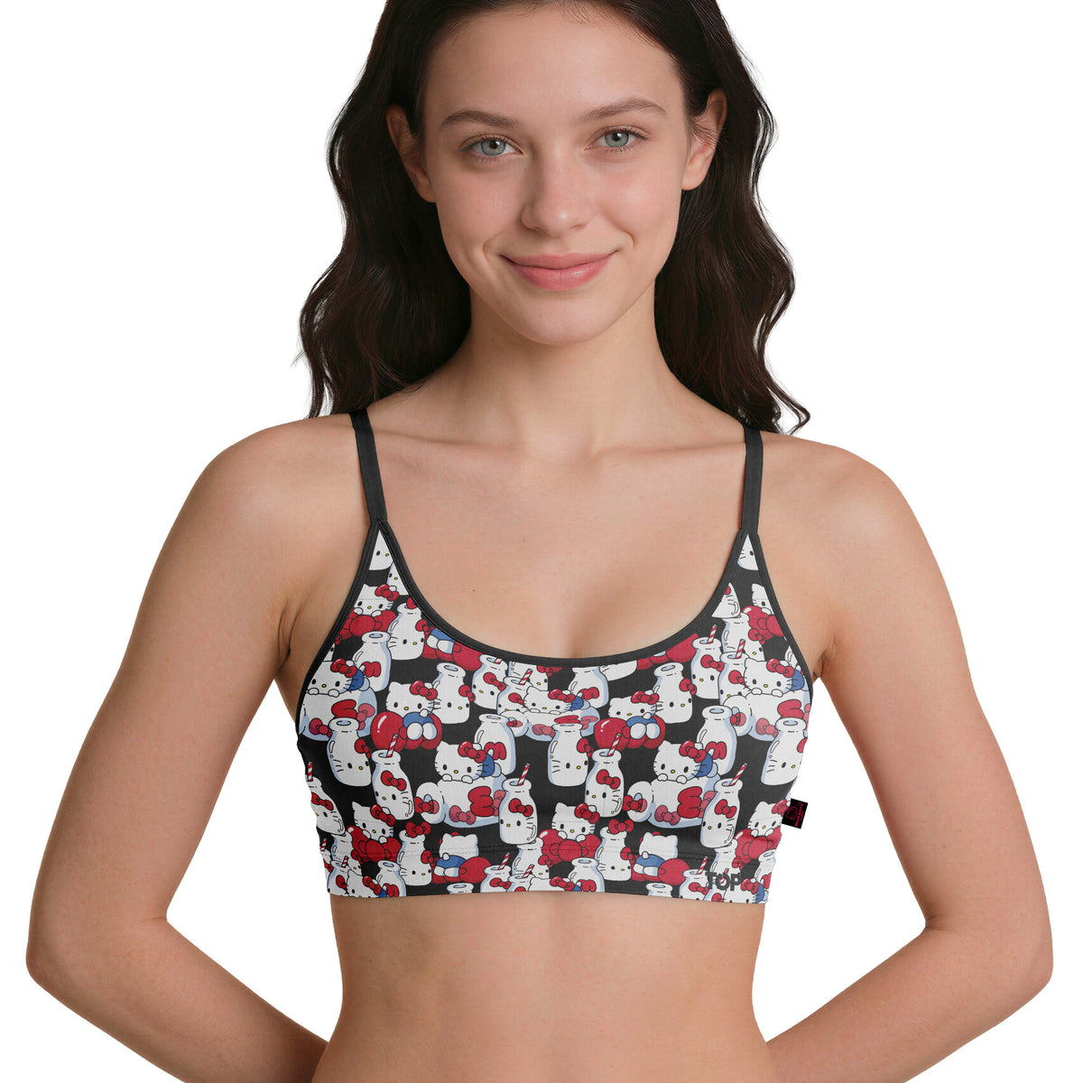 Peto Mujer Algodón Con Pads Removibles Hello Kitty C5