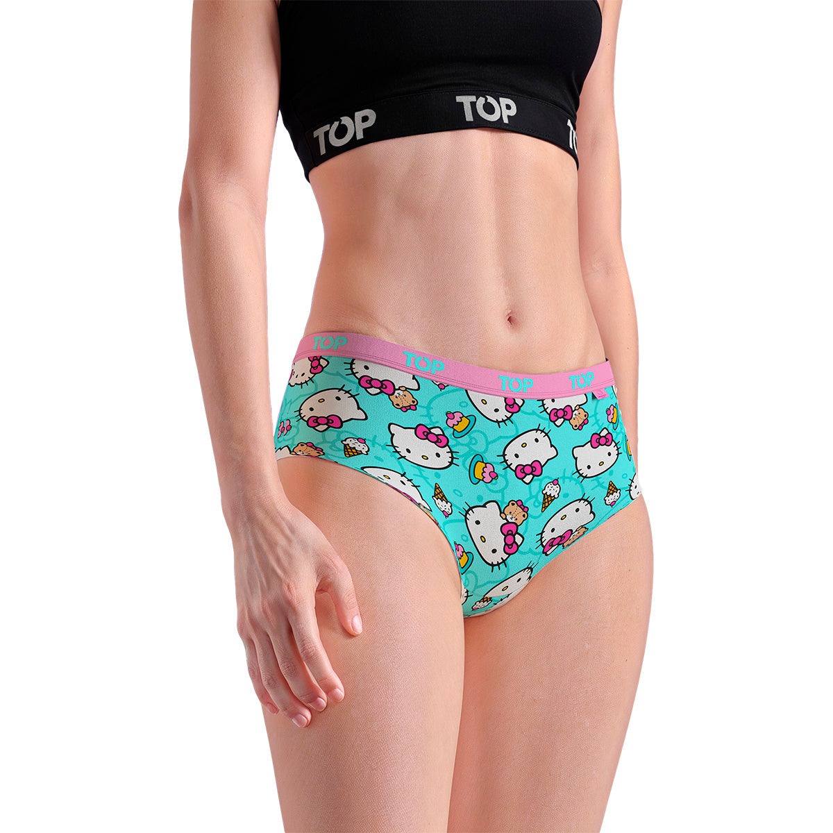 Calzón Pantaletas Algodón Con Elástico Pack 3 Hello Kitty C1