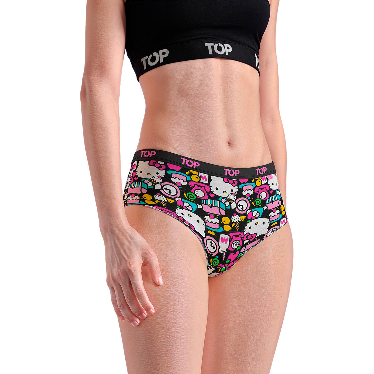 Calzón Pantaletas Algodón Con Elástico Pack 3 Hello Kitty C1