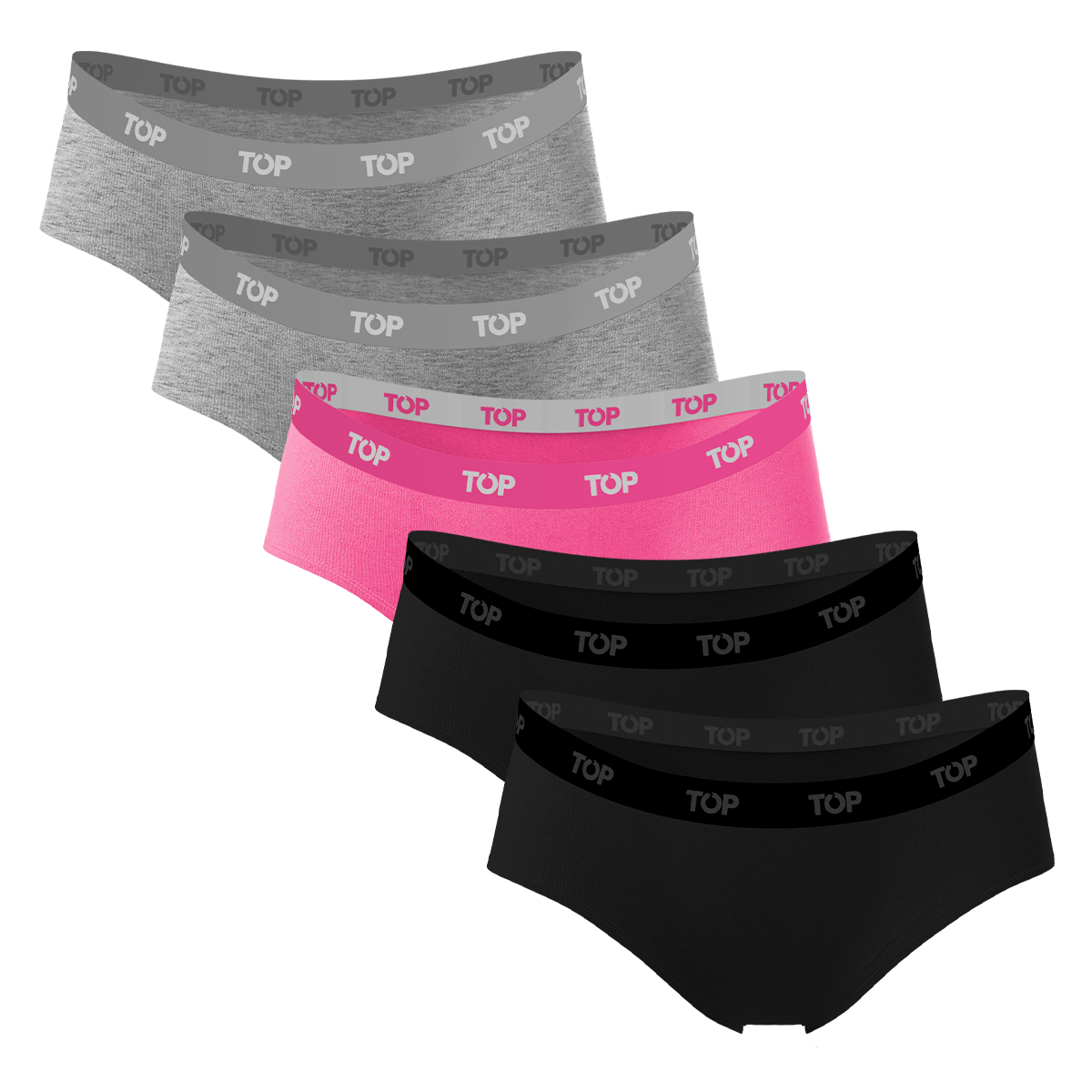 Calzón Pantaletas Algodón Con Elástico Pack 5