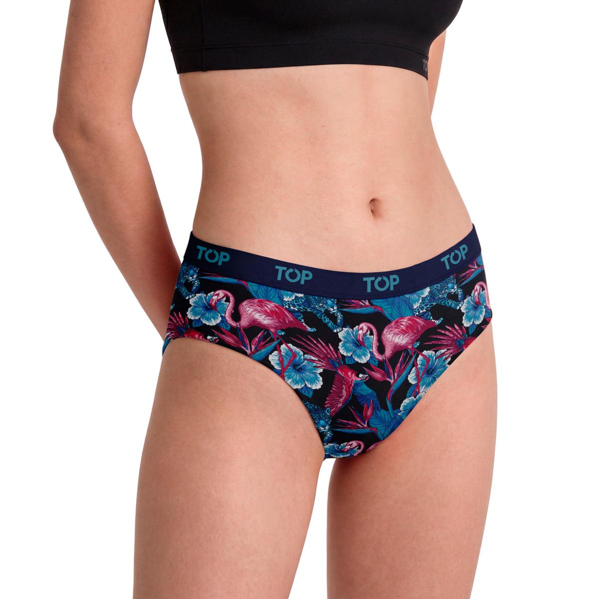 Calzón Pantaletas Algodón Con Elástico Pack 3 Colección Tropical C1