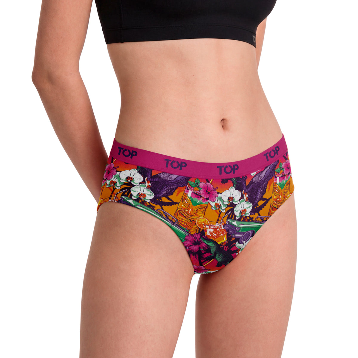 Calzón Pantaletas Algodón Con Elástico Pack 3 Colección Tropical C2