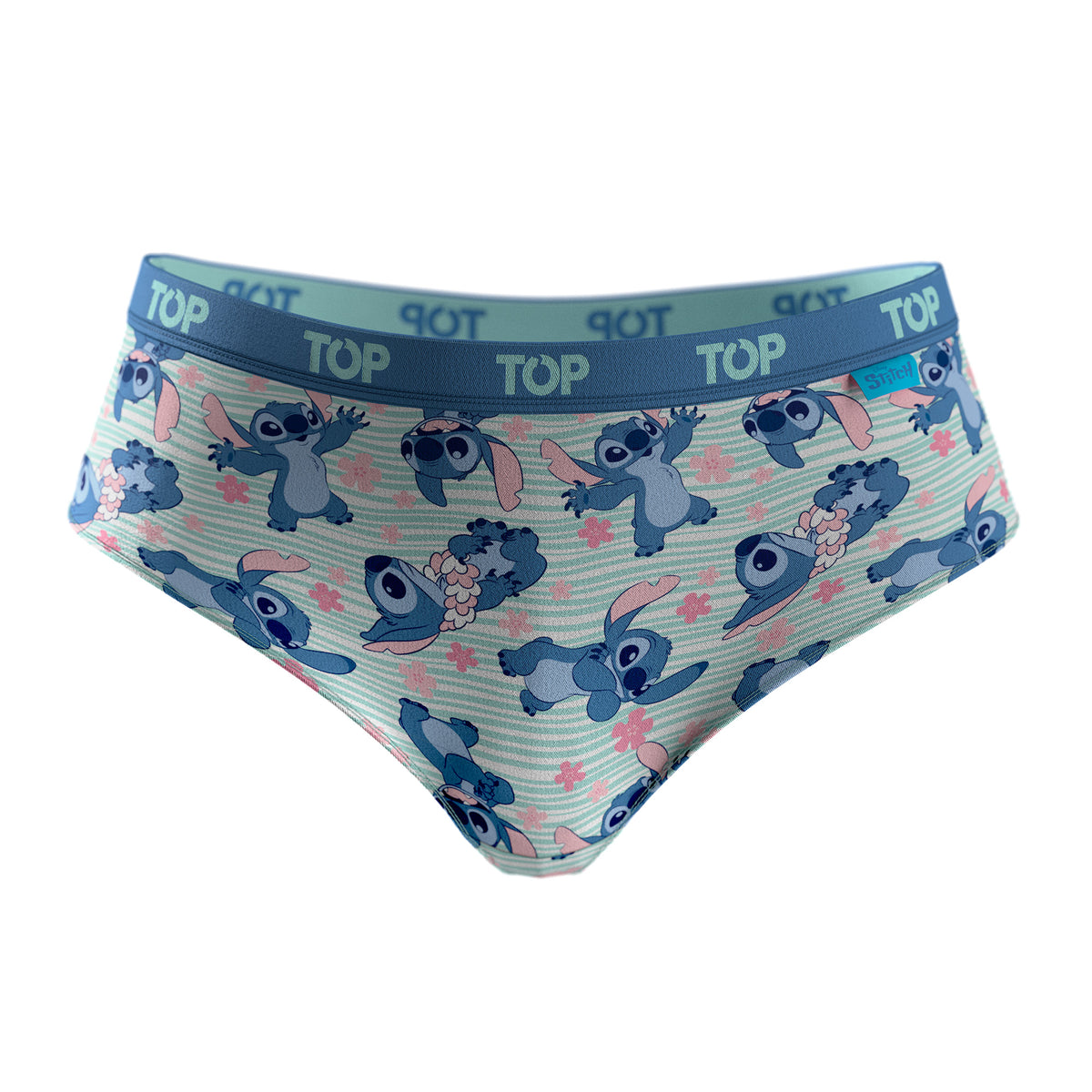 Calzón Pantaletas Algodón Con Elástico Pack 3 Stitch C1