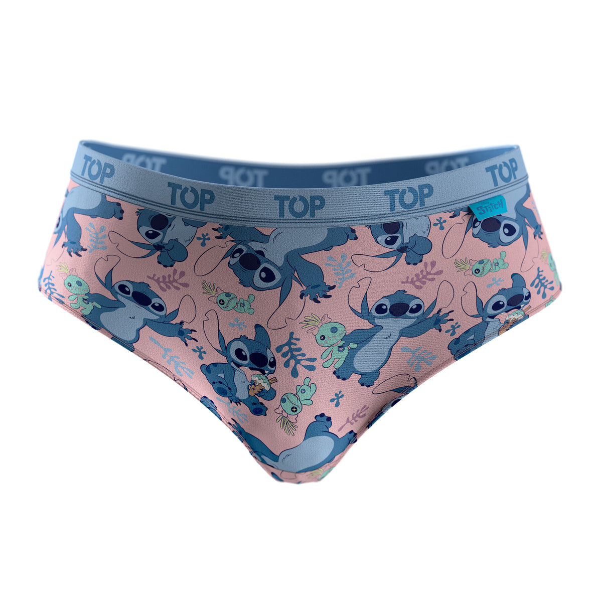 Calzón Pantaletas Algodón Con Elástico Pack 3 Stitch C1