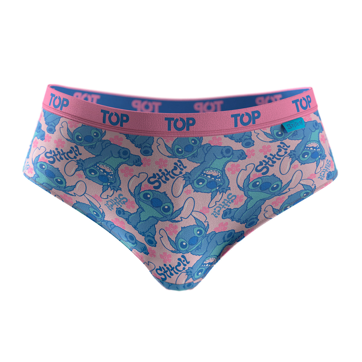 Calzón Pantaletas Algodón Con Elástico Pack 3 Stitch C2