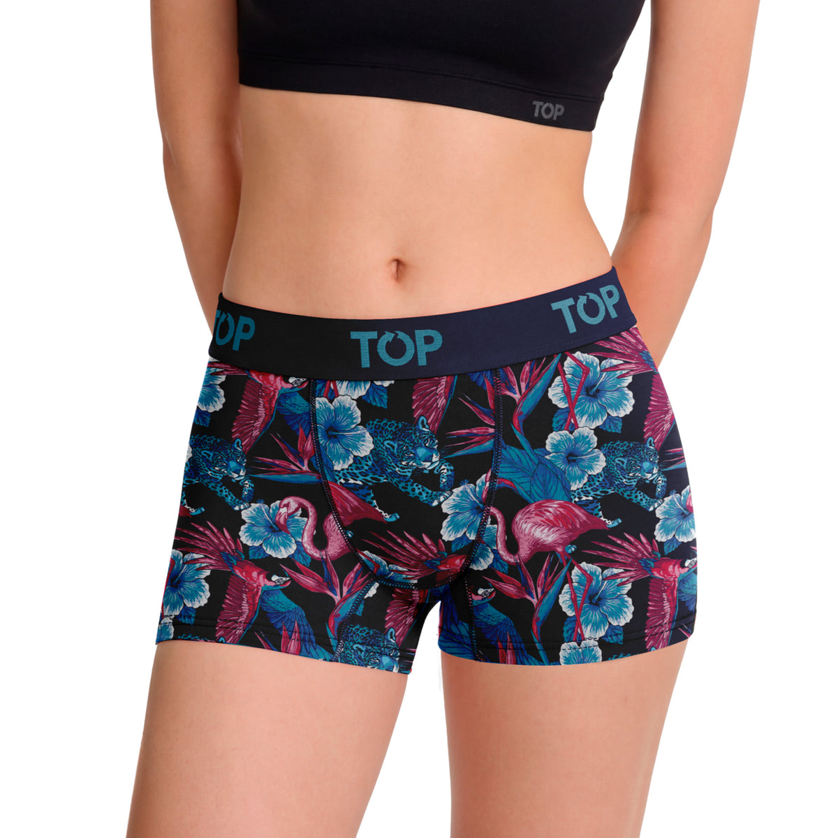 Bóxer Corto MUJER Algodón Pack 3 Colección Tropical C1