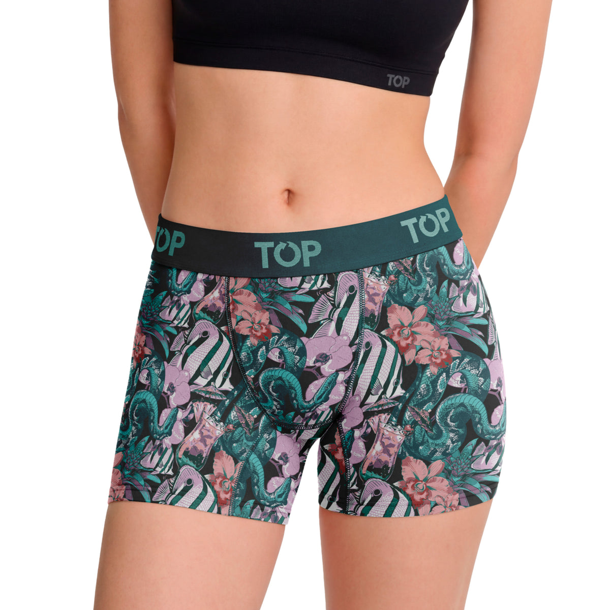 Bóxer Medio MUJER Algodón Pack 3 Colección Tropical C1
