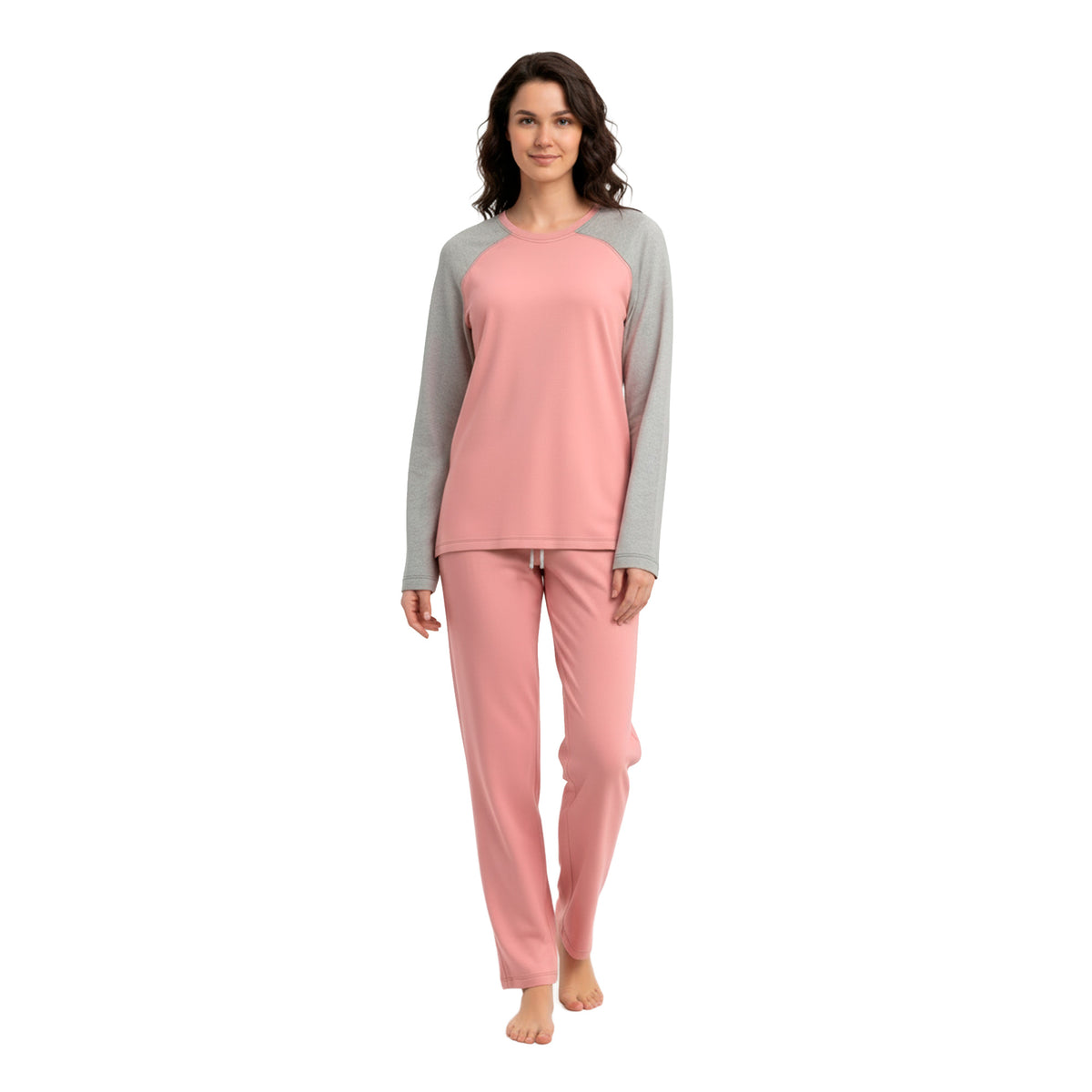 Pijama Invierno Mujer Algodón C1