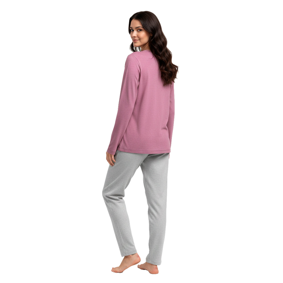 Pijama Invierno Mujer Algodón C2