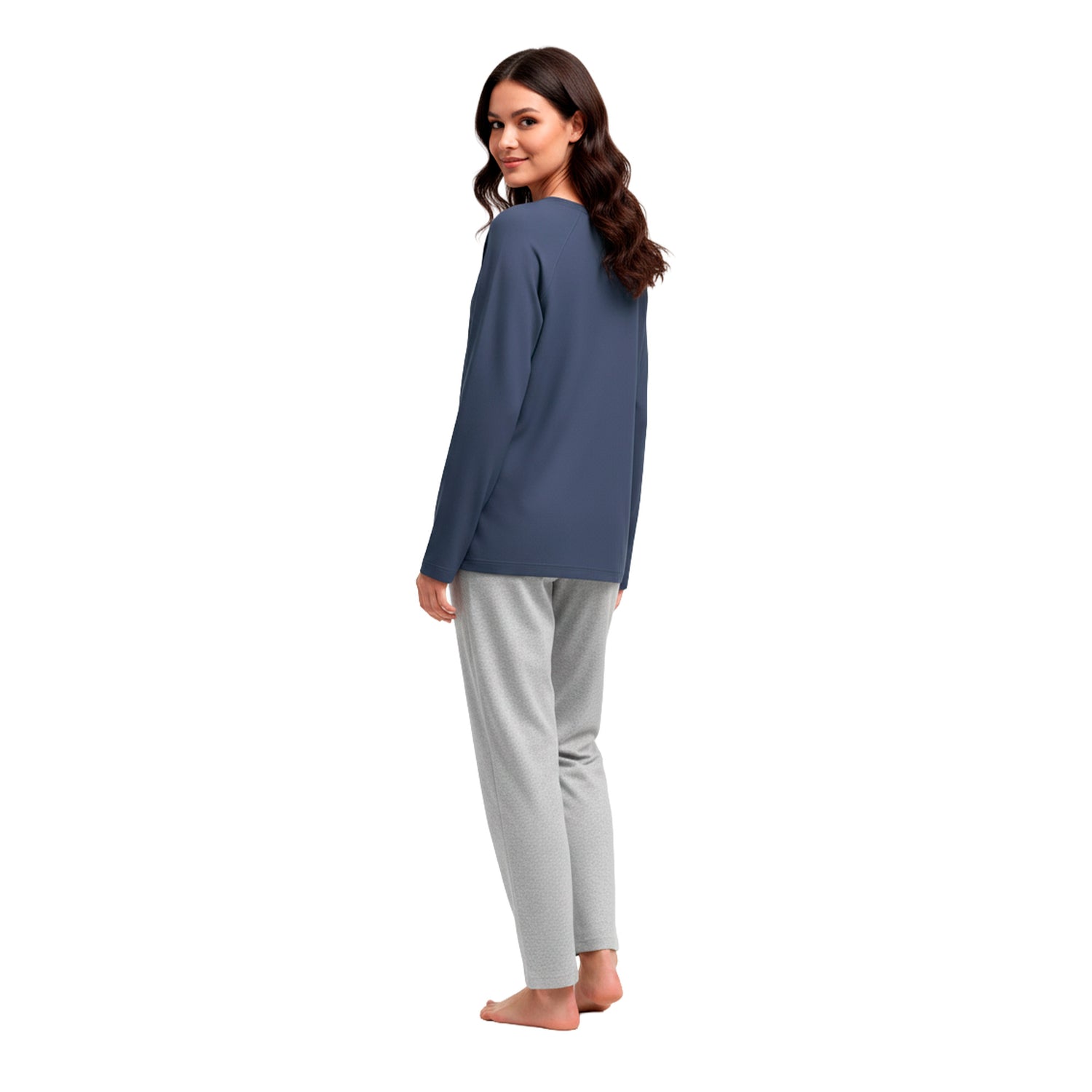 Pijama Invierno Mujer Algodón C4