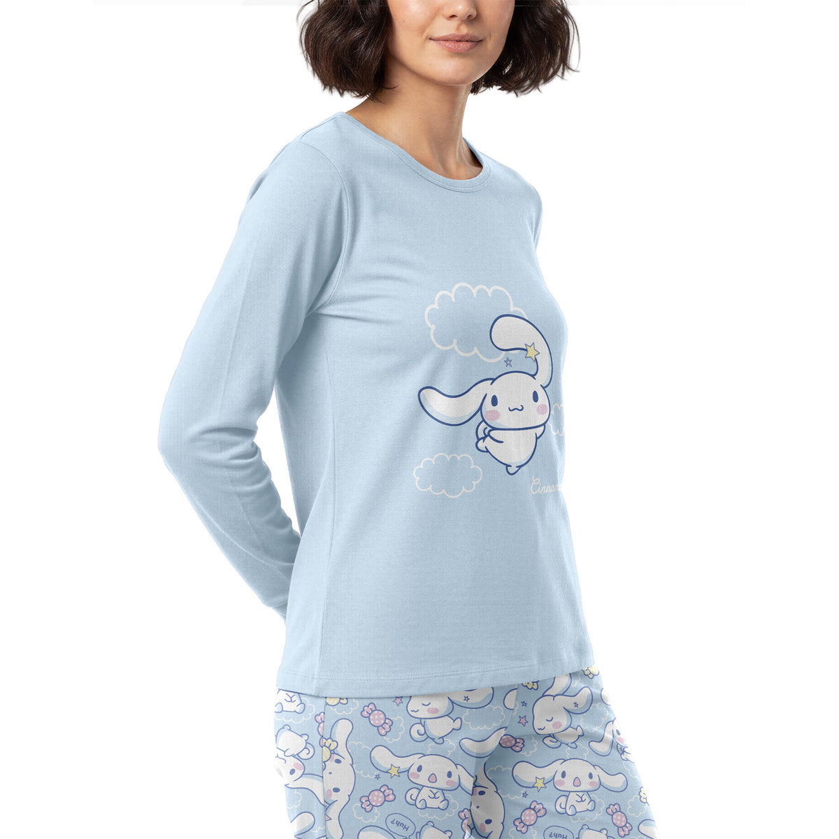 Pijama Largo Algodón Mujer Invierno Cinnamoroll C4