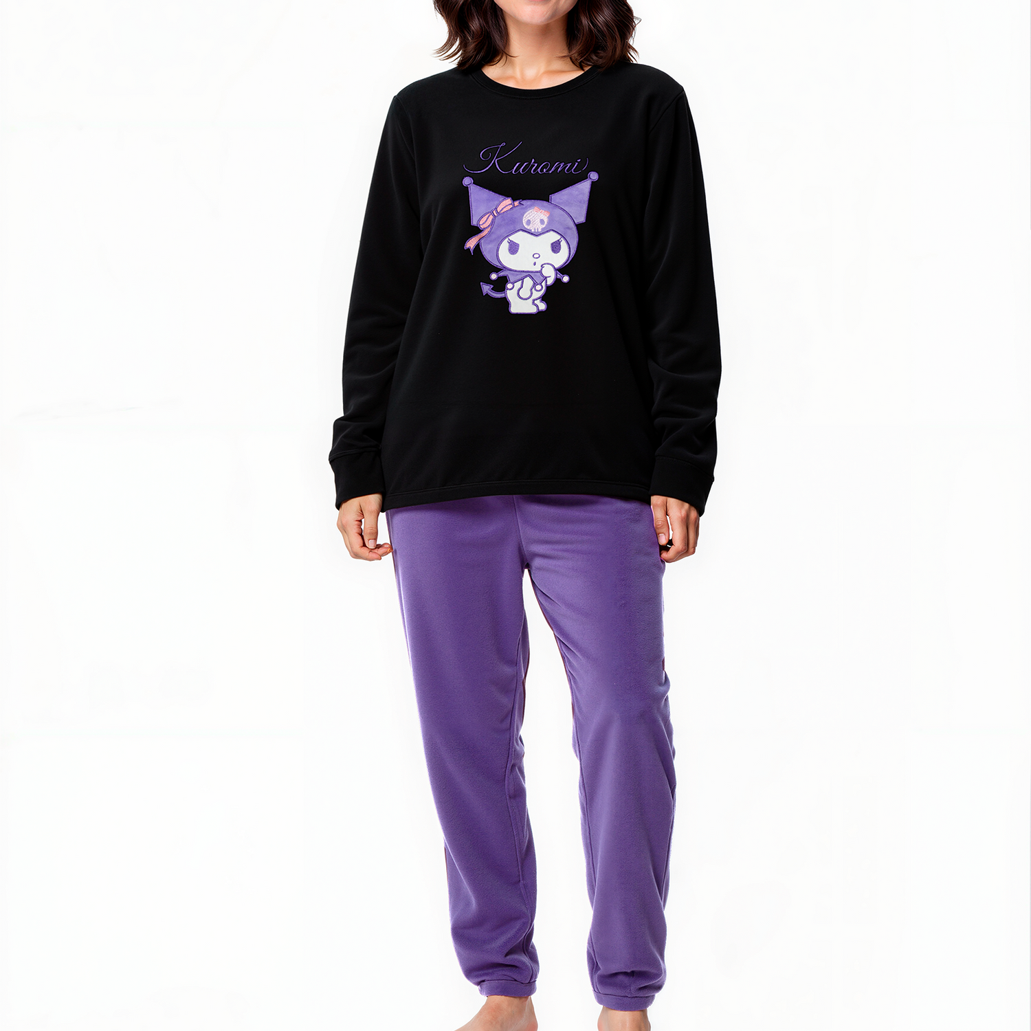 Pijama Invierno Mujer Micropolar Kuromi C2