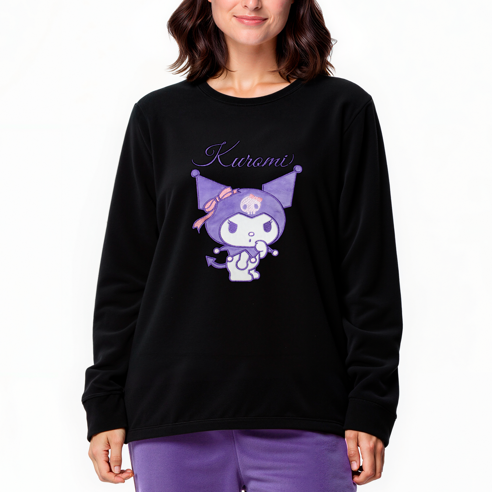 Pijama Invierno Mujer Micropolar Kuromi C2