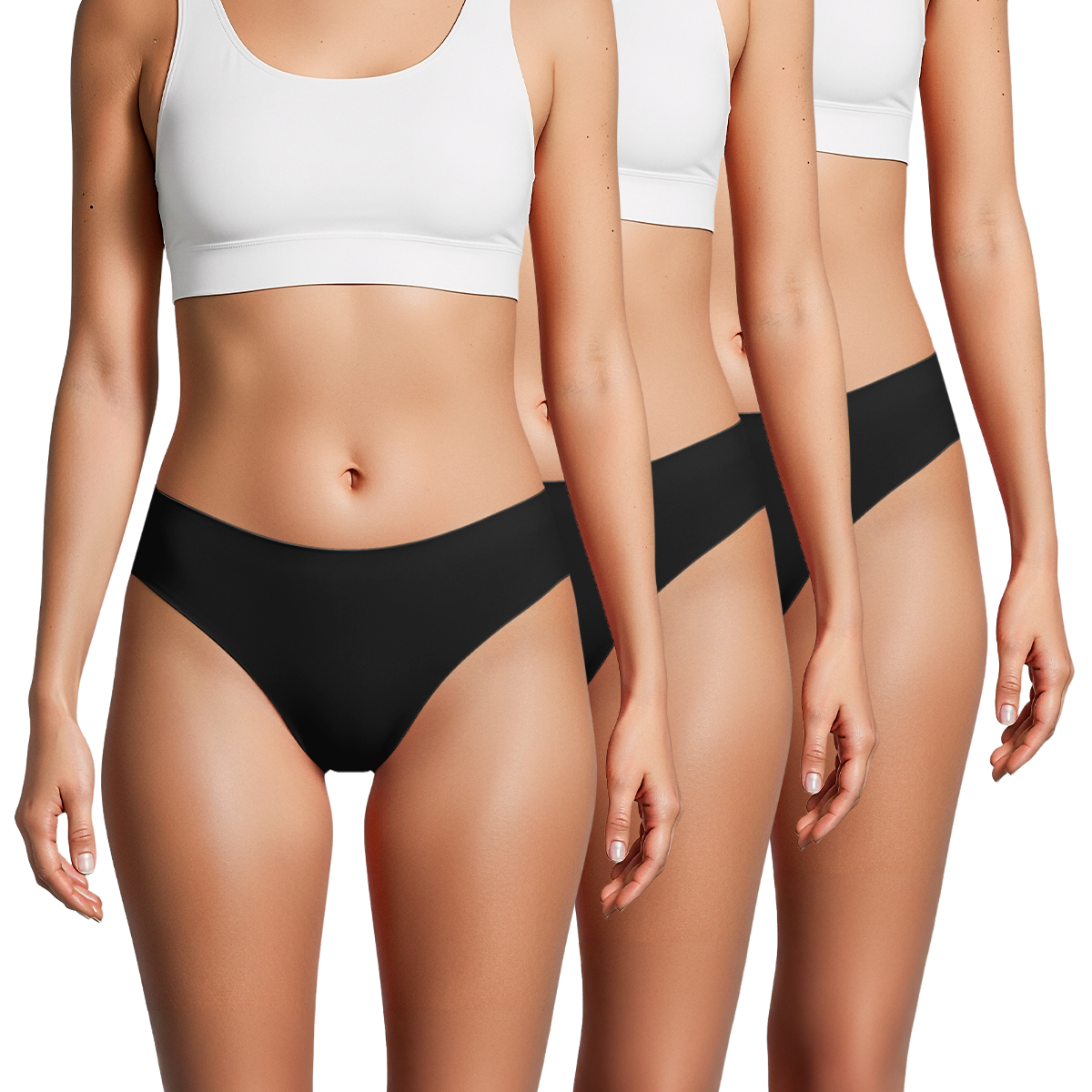 Calzón Culotte Microfibra Corte Laser Pack 3 C1