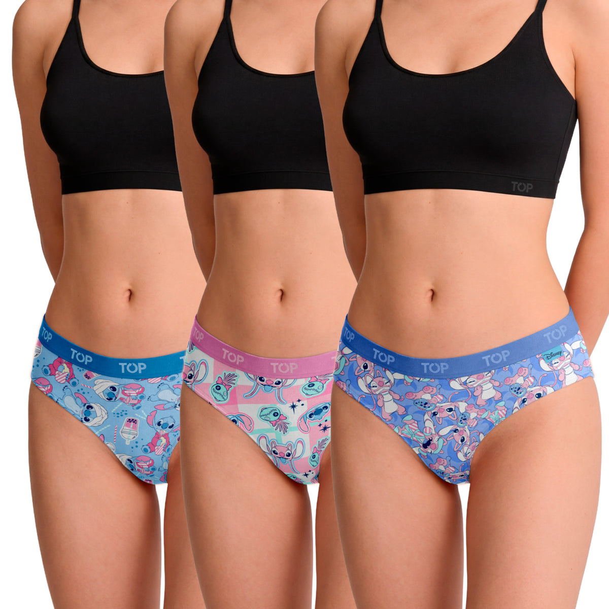 Calzón Culotte Algodón Pack 3 Stitch C5
