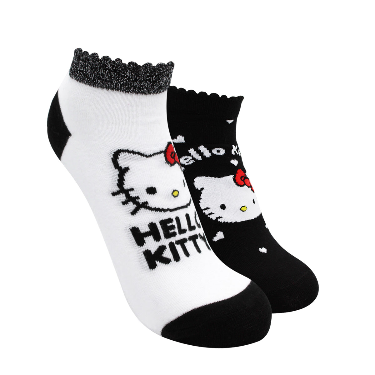 Calcetines Tobilleros Mujer Algodón Pack 2 Hello Kitty C1