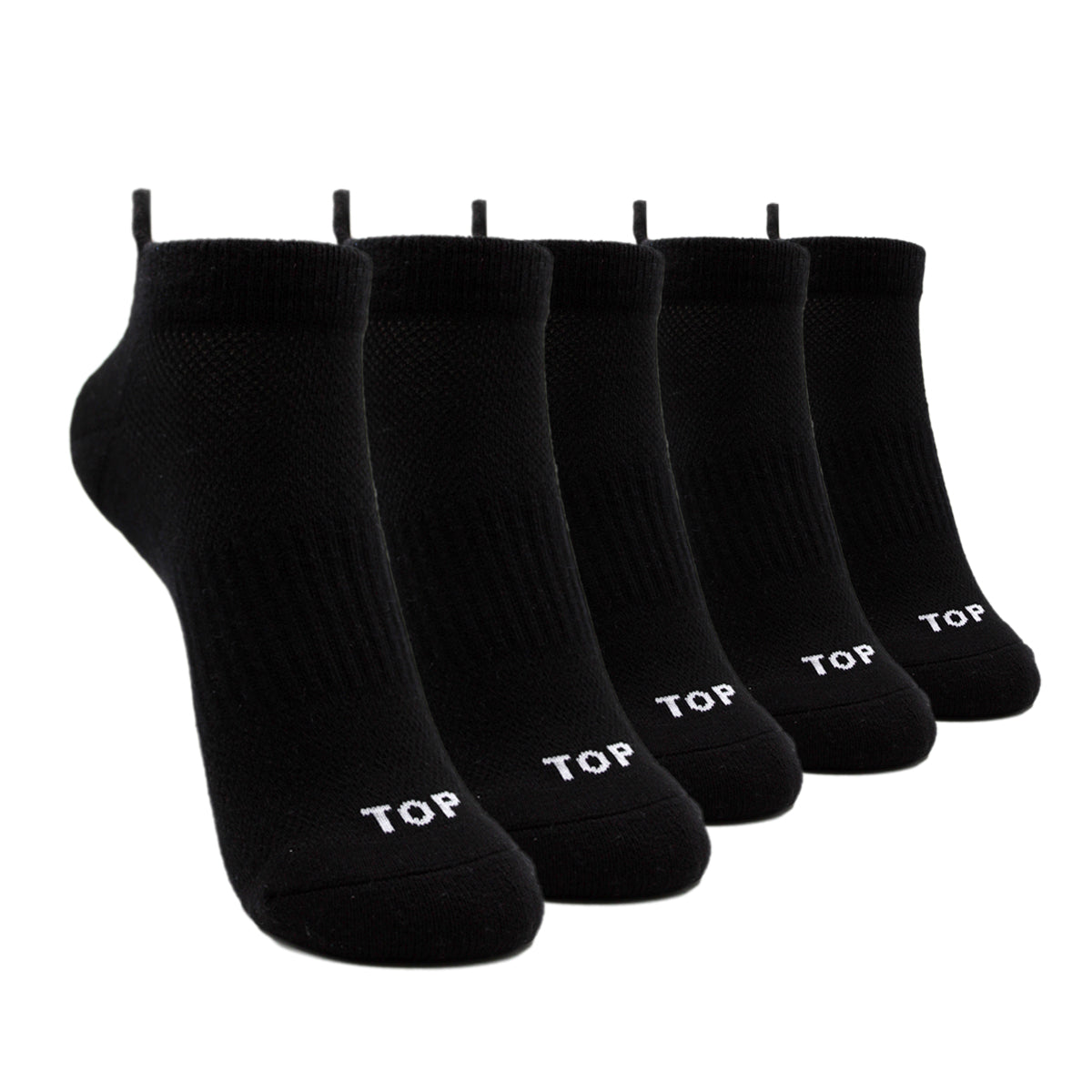 Calcetines Deportivos Tobilleros Negros Mujer Pack 5 C2
