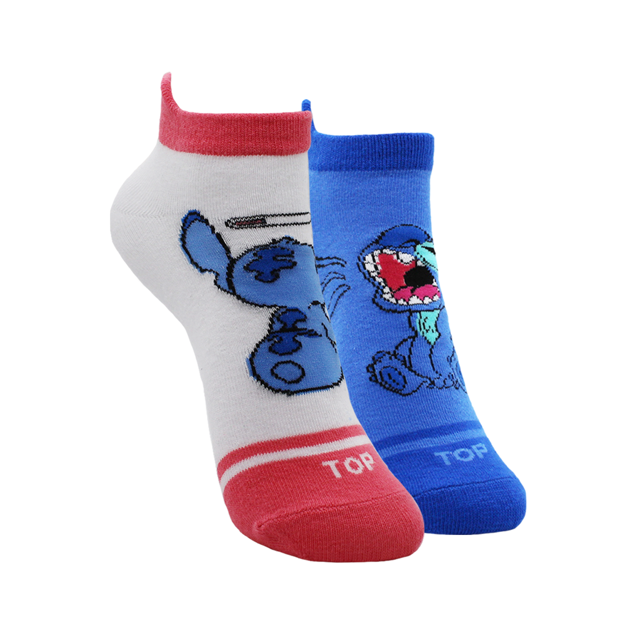 Calcetines Tobilleros Mujer Algodón Pack 2 Stitch C3