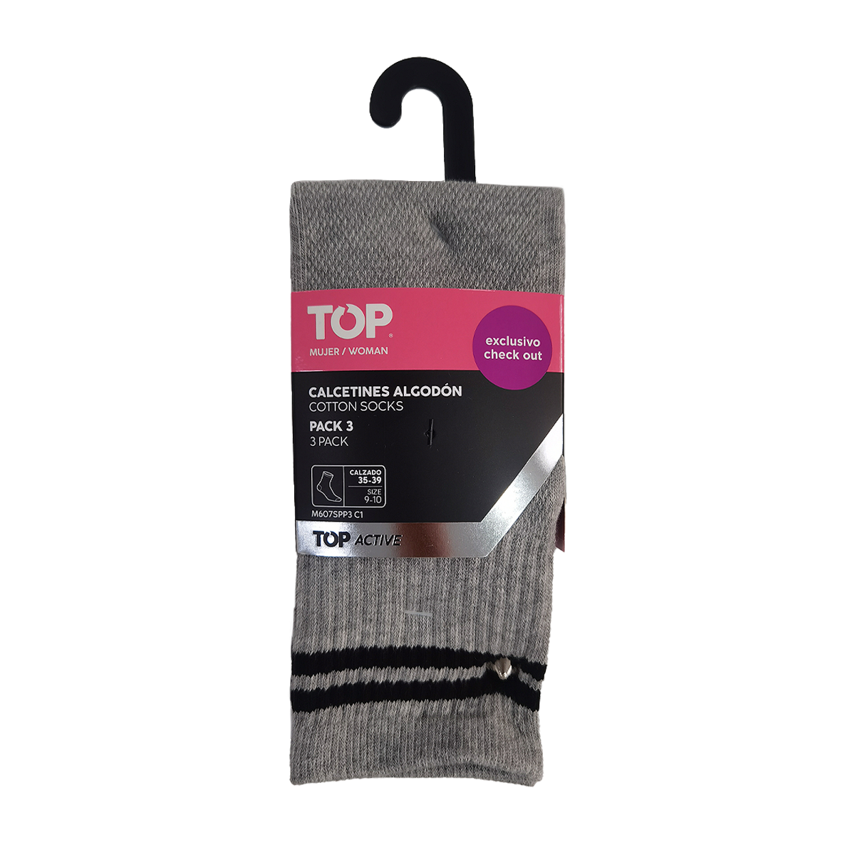 Calcetines Mujer Deportivos Media Caña Pack 3 C1